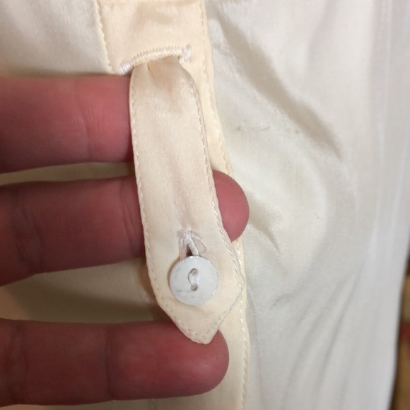RAG & BONE size 6 Silk Tunic Ecru Metal Buttons Romantic Breathable Elegant $249 - Picture 8 of 12